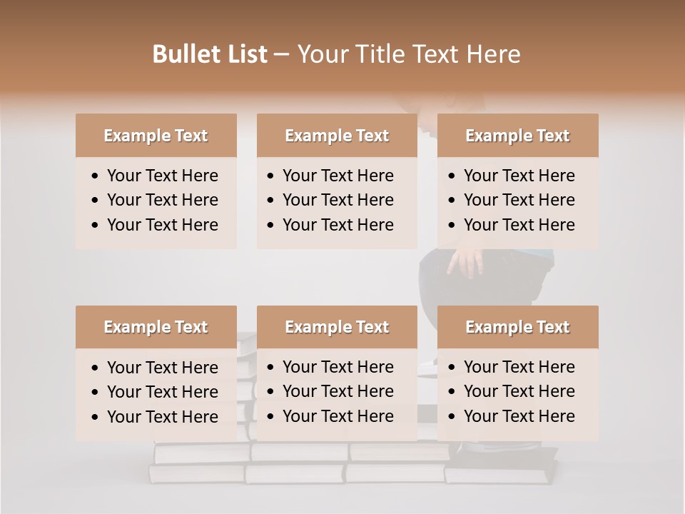 Funny Caucasian School PowerPoint Template