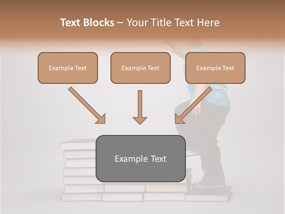 Funny Caucasian School PowerPoint Template