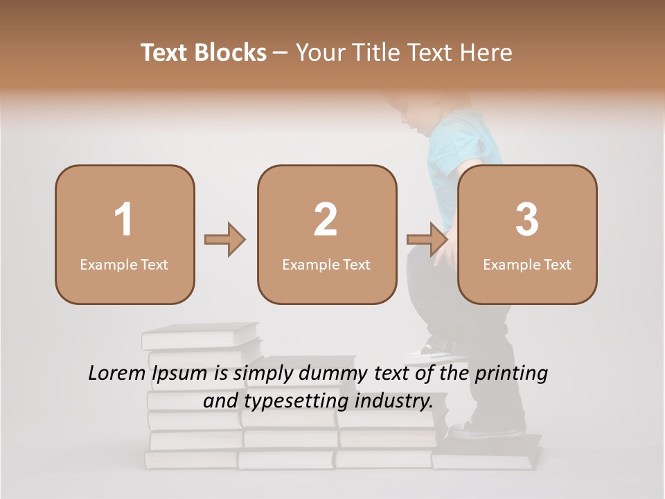 Funny Caucasian School PowerPoint Template
