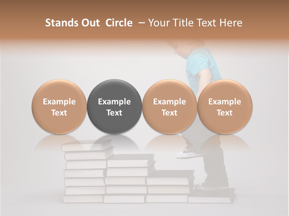 Funny Caucasian School PowerPoint Template