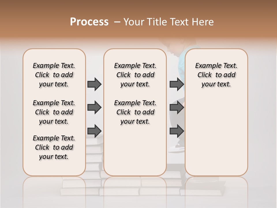 Funny Caucasian School PowerPoint Template