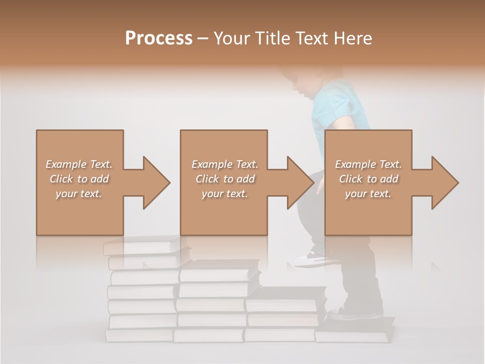 Funny Caucasian School PowerPoint Template
