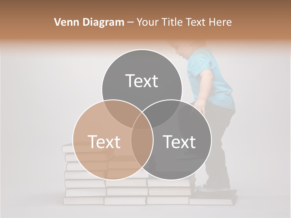 Funny Caucasian School PowerPoint Template