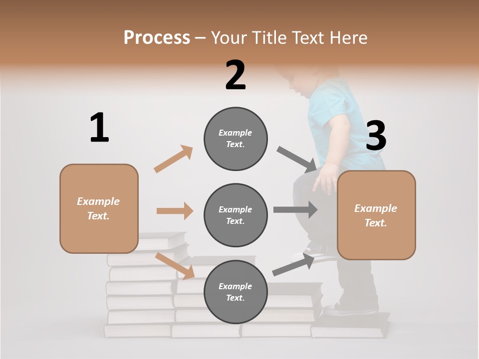 Funny Caucasian School PowerPoint Template