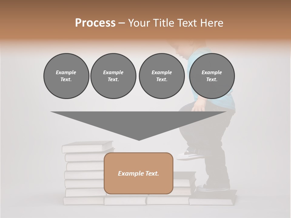 Funny Caucasian School PowerPoint Template