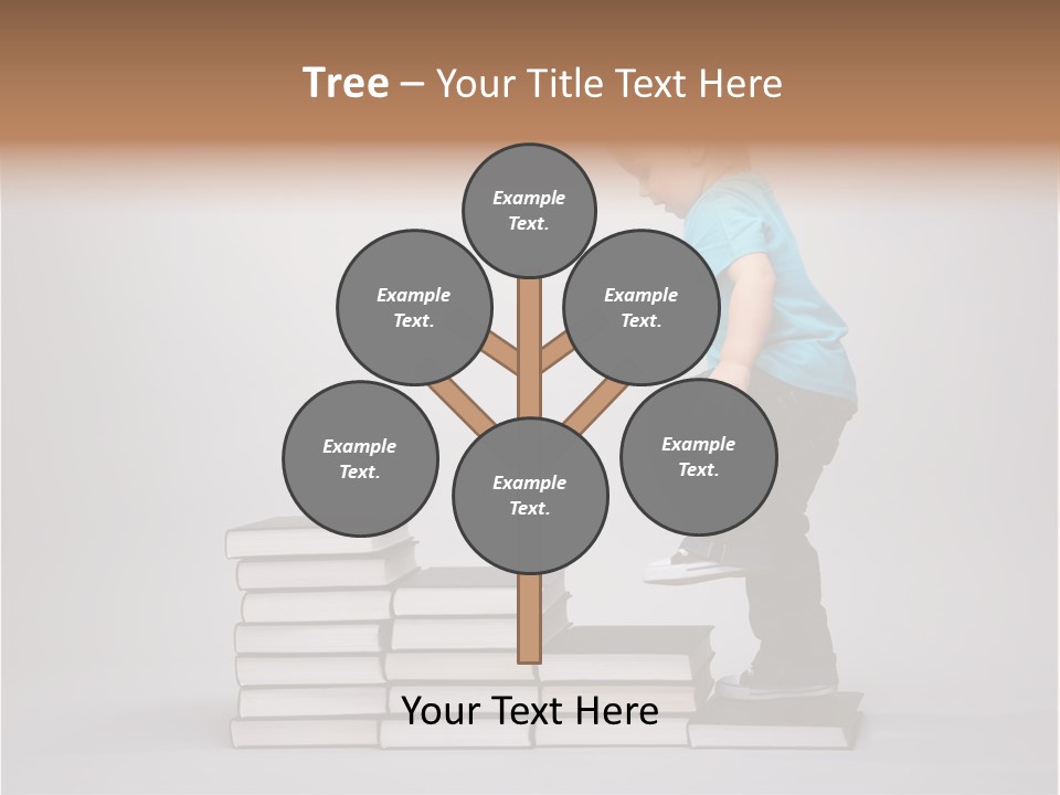 Funny Caucasian School PowerPoint Template