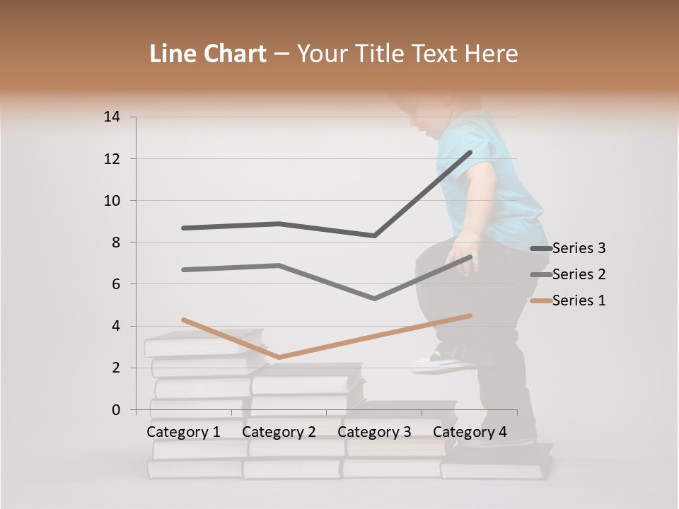 Funny Caucasian School PowerPoint Template