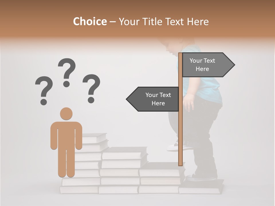 Funny Caucasian School PowerPoint Template