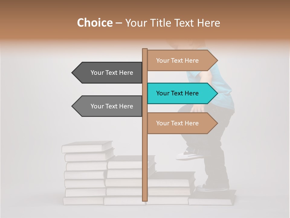 Funny Caucasian School PowerPoint Template
