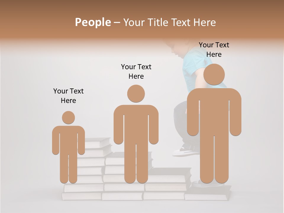 Funny Caucasian School PowerPoint Template