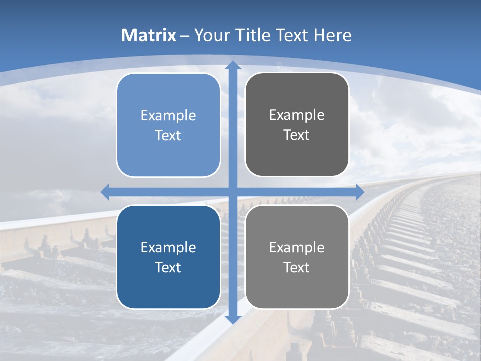 Direction Horizon Perspective PowerPoint Template