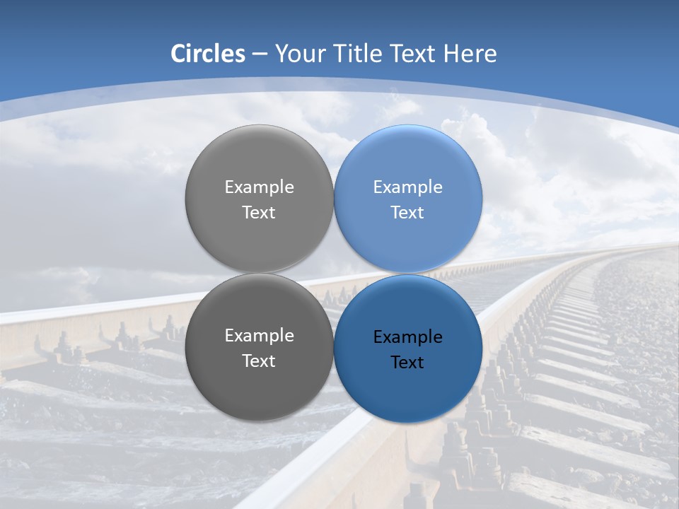 Direction Horizon Perspective PowerPoint Template