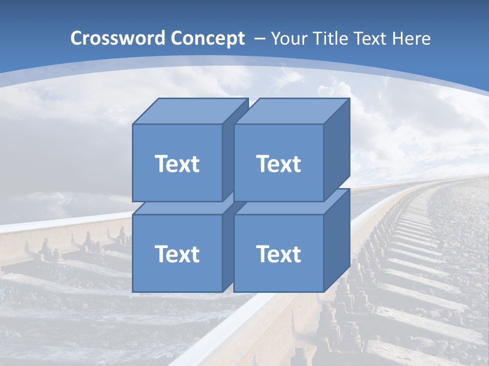 Direction Horizon Perspective PowerPoint Template