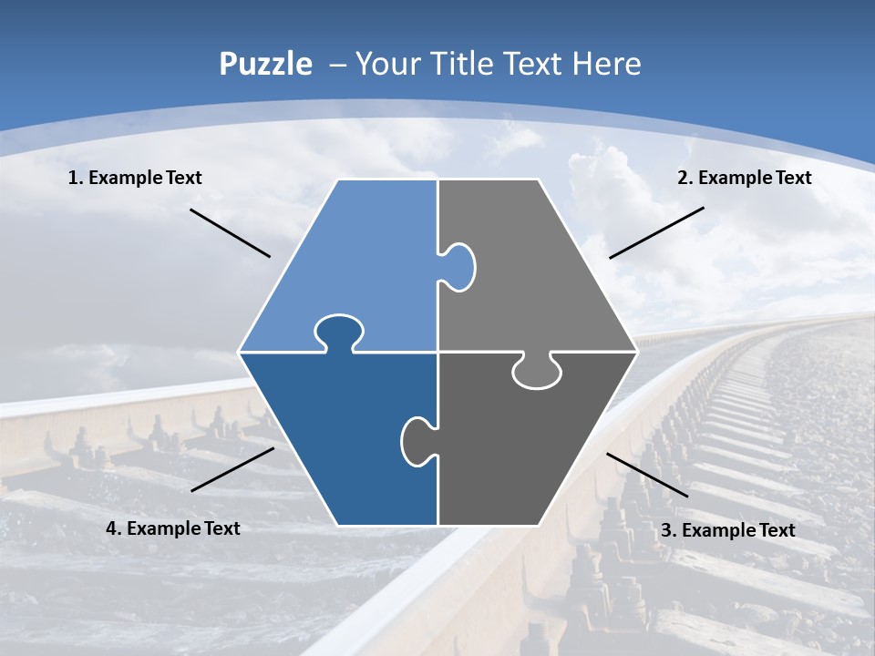 Direction Horizon Perspective PowerPoint Template