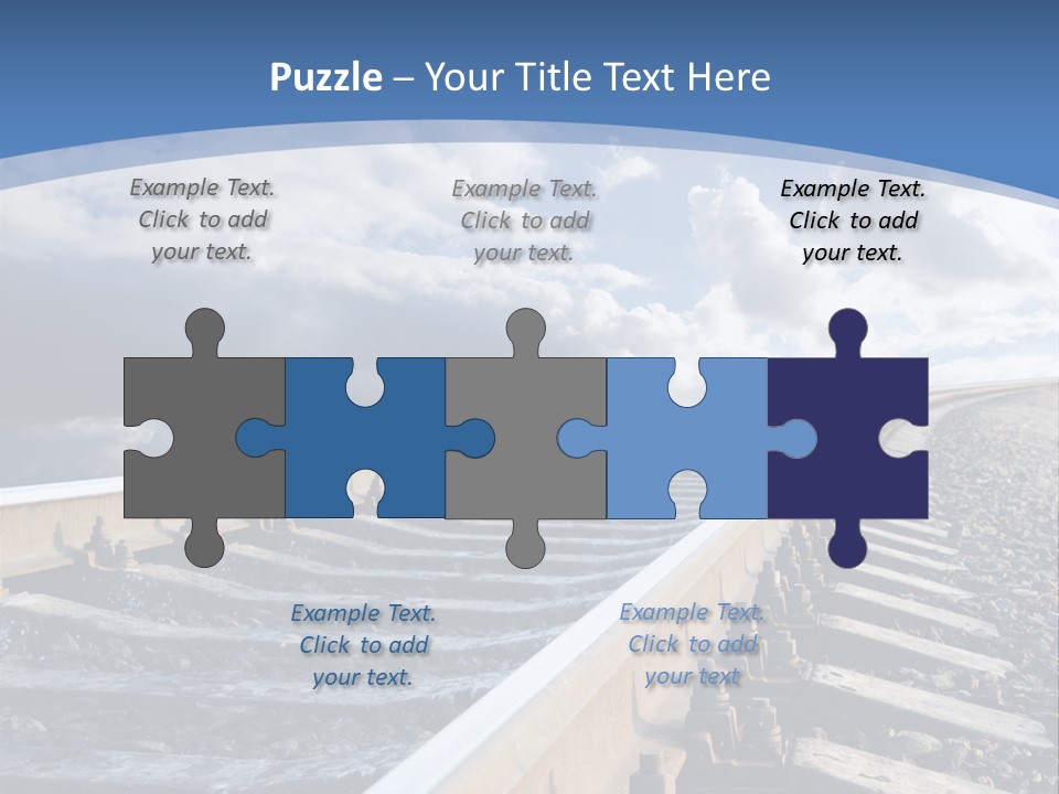 Direction Horizon Perspective PowerPoint Template