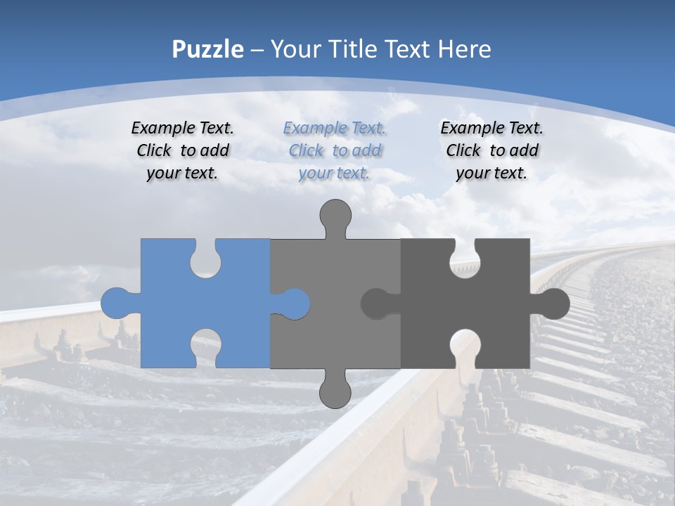 Direction Horizon Perspective PowerPoint Template