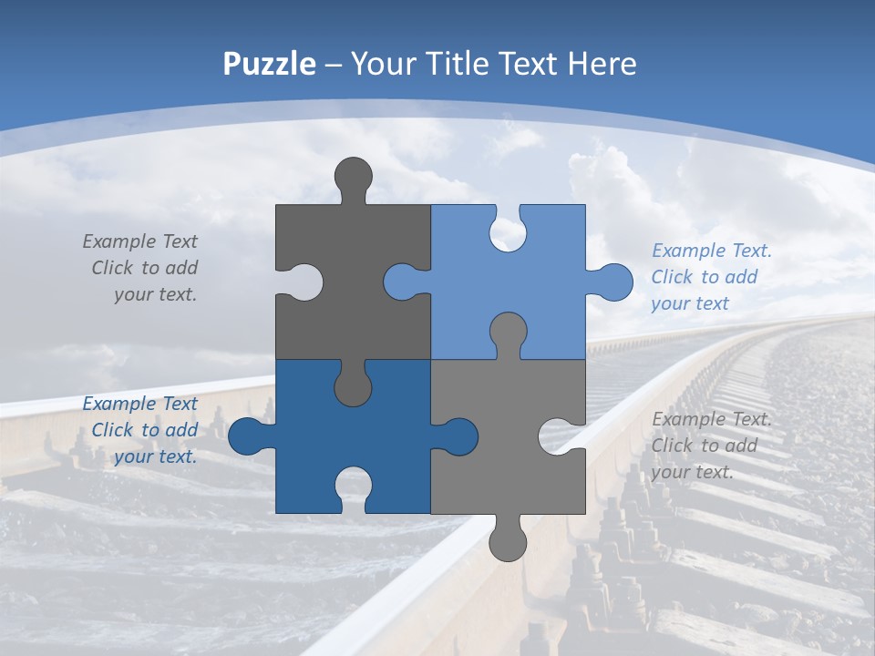 Direction Horizon Perspective PowerPoint Template