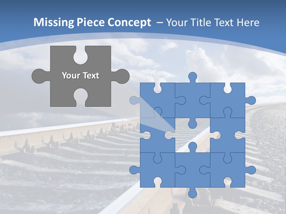 Direction Horizon Perspective PowerPoint Template