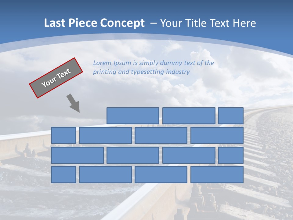 Direction Horizon Perspective PowerPoint Template