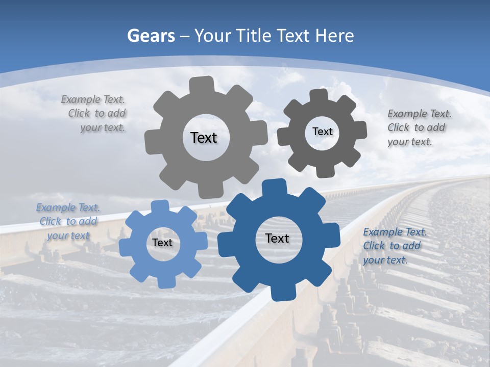 Direction Horizon Perspective PowerPoint Template