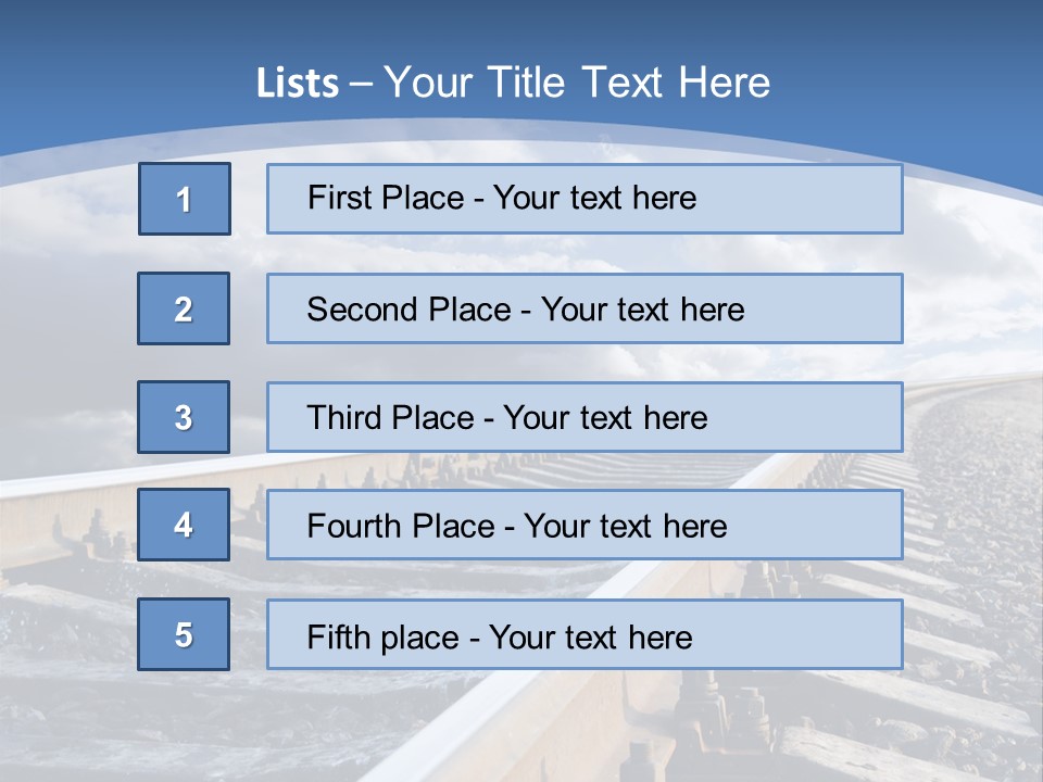 Direction Horizon Perspective PowerPoint Template