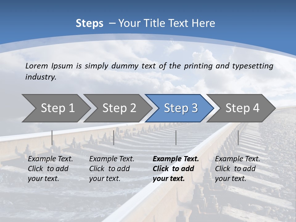 Direction Horizon Perspective PowerPoint Template