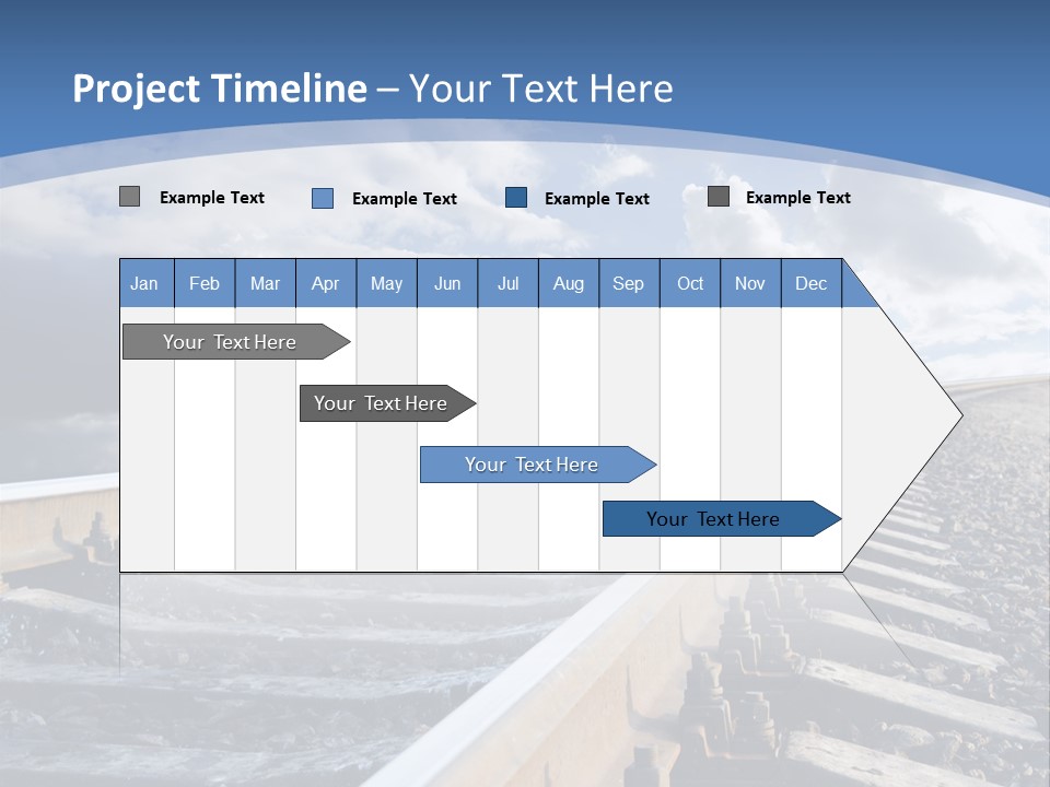 Direction Horizon Perspective PowerPoint Template