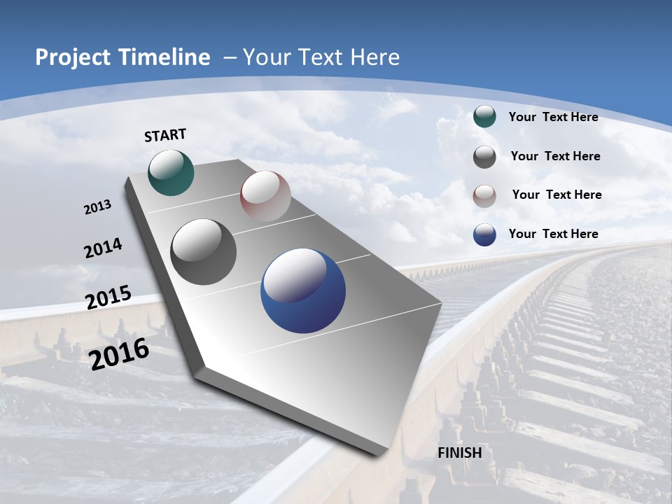 Direction Horizon Perspective PowerPoint Template