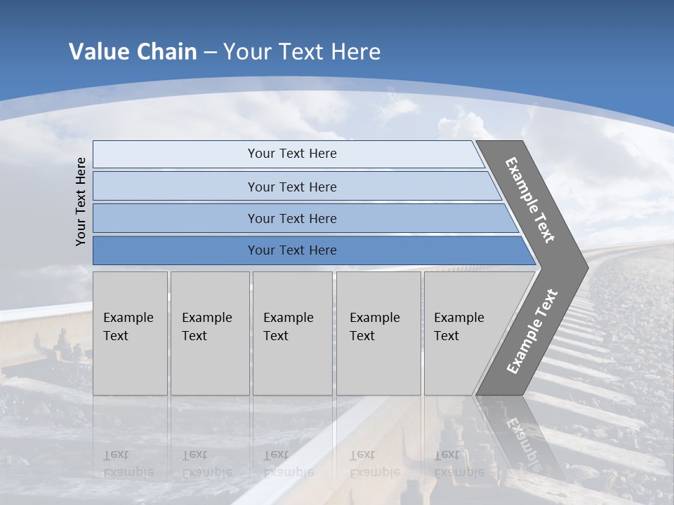 Direction Horizon Perspective PowerPoint Template