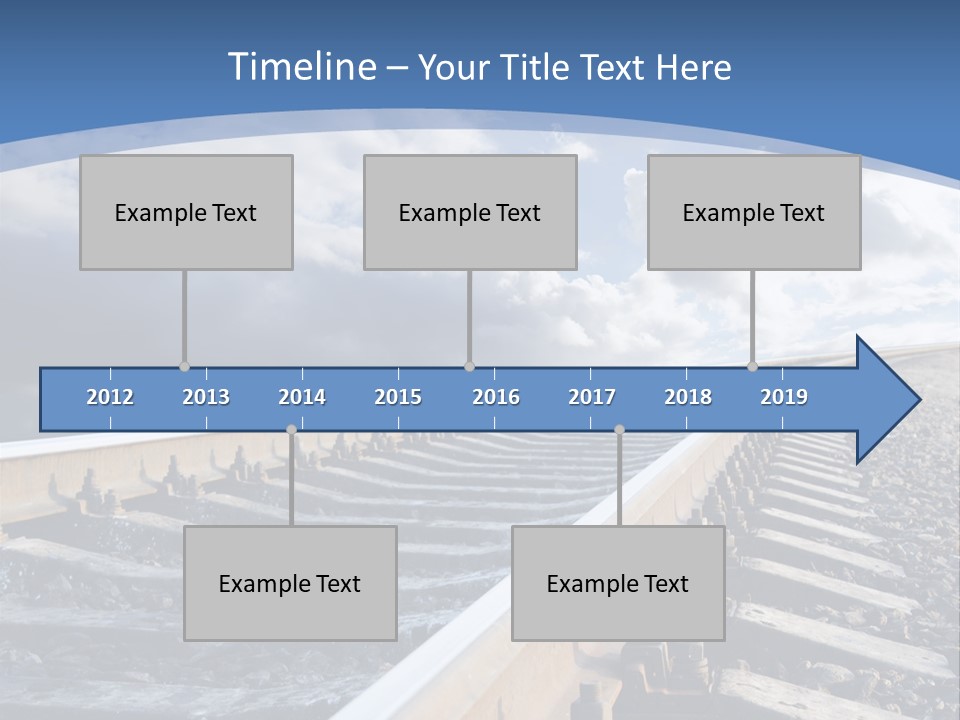 Direction Horizon Perspective PowerPoint Template