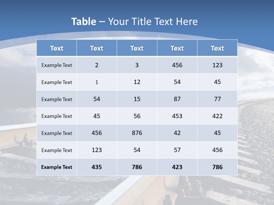 Direction Horizon Perspective PowerPoint Template