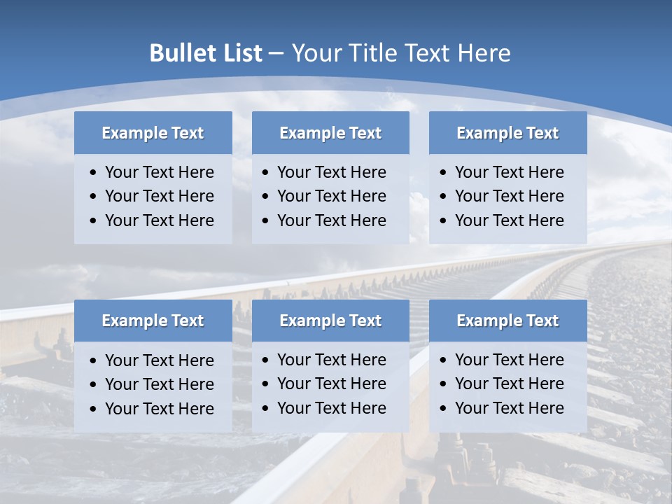 Direction Horizon Perspective PowerPoint Template