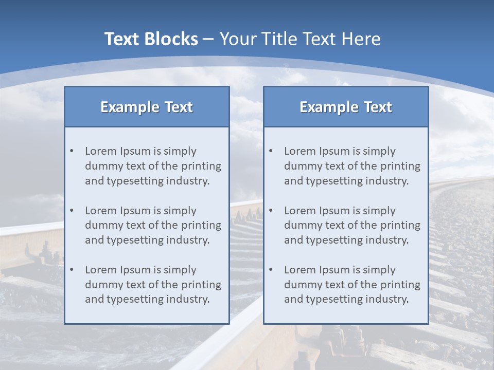 Direction Horizon Perspective PowerPoint Template