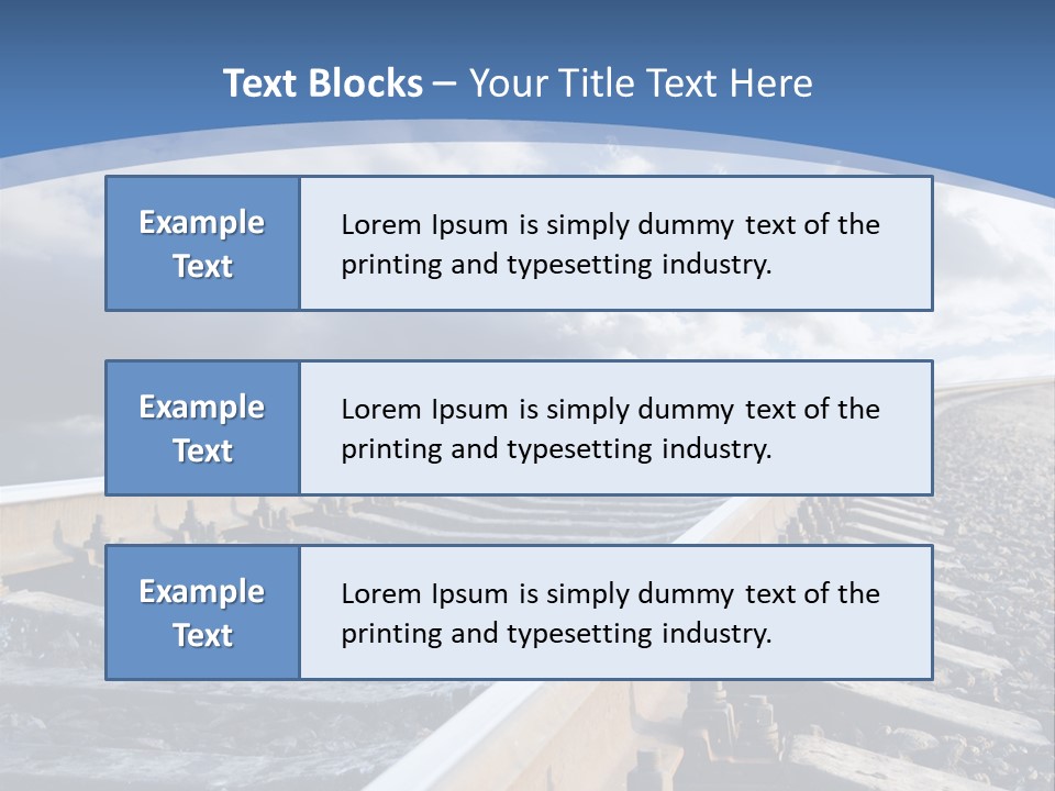 Direction Horizon Perspective PowerPoint Template