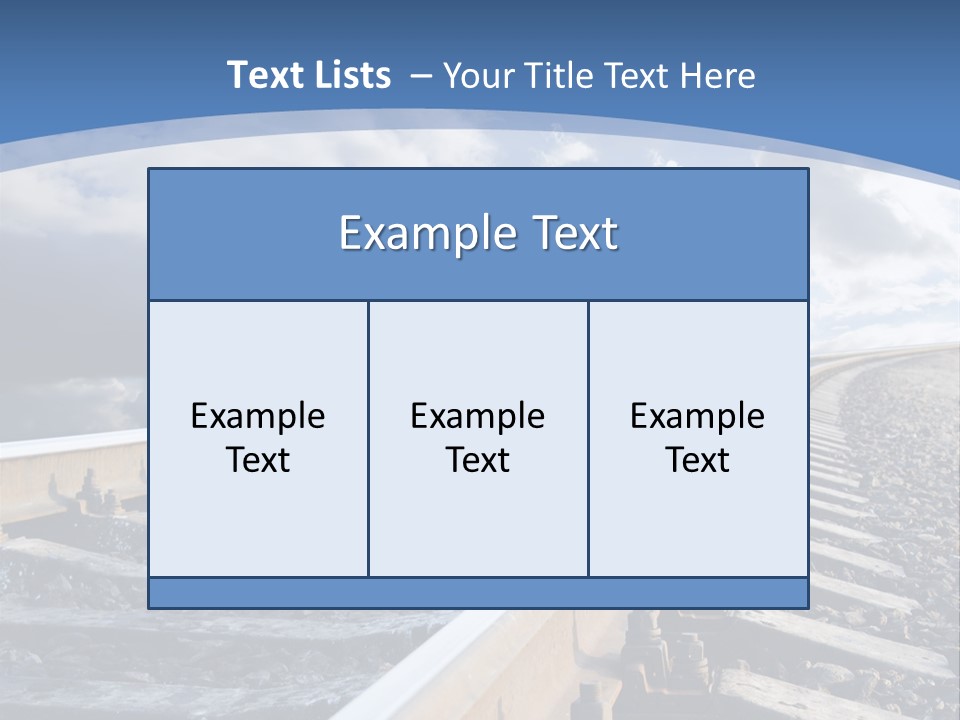 Direction Horizon Perspective PowerPoint Template