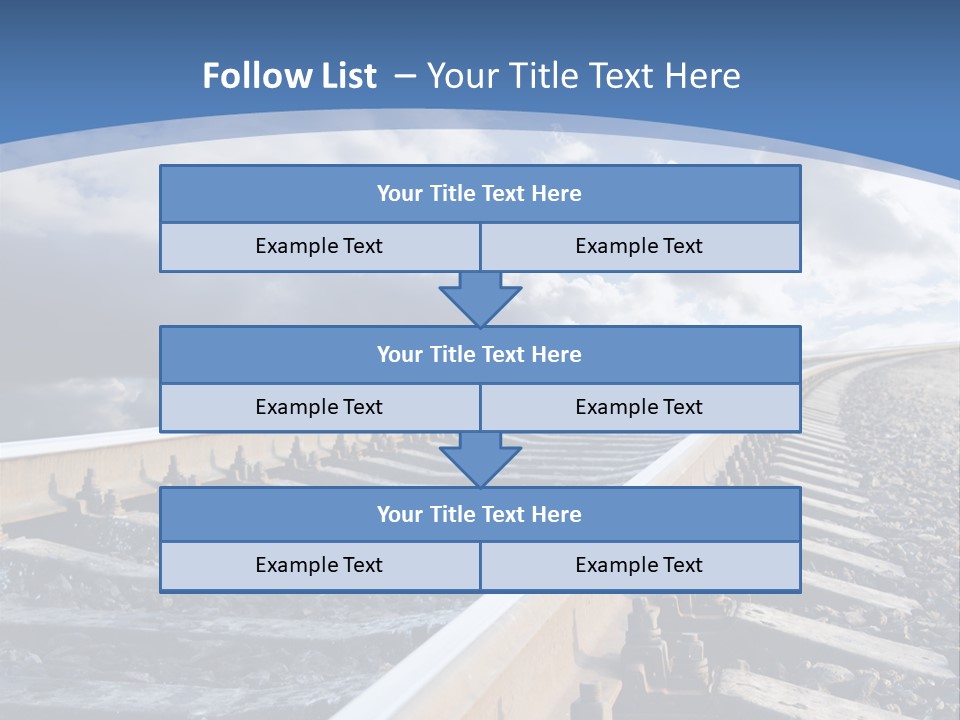 Direction Horizon Perspective PowerPoint Template