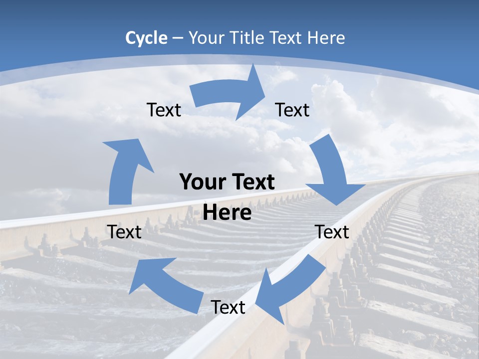 Direction Horizon Perspective PowerPoint Template