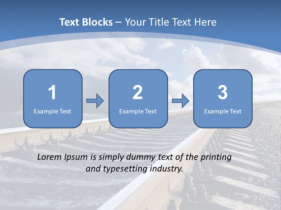 Direction Horizon Perspective PowerPoint Template