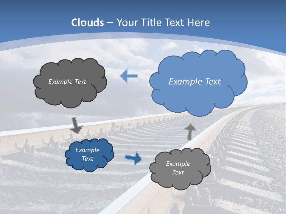 Direction Horizon Perspective PowerPoint Template
