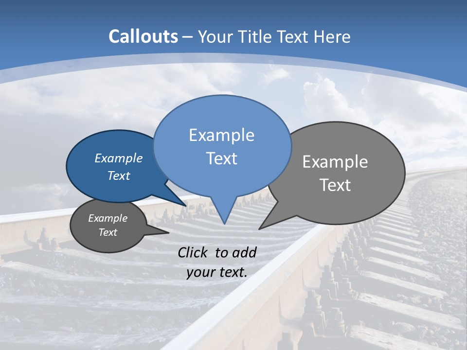 Direction Horizon Perspective PowerPoint Template