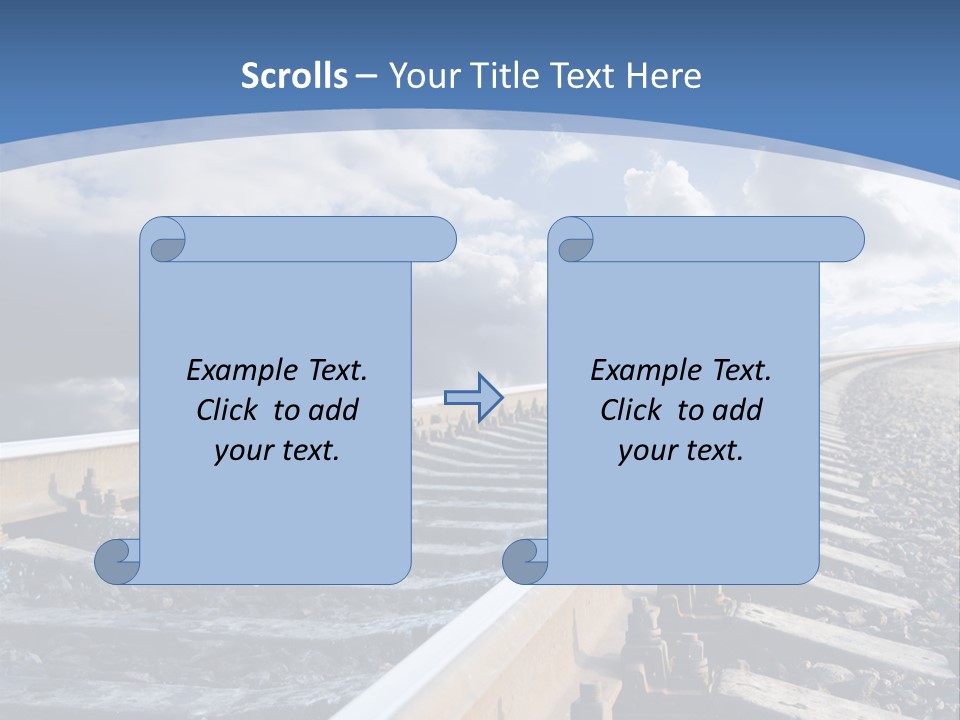 Direction Horizon Perspective PowerPoint Template