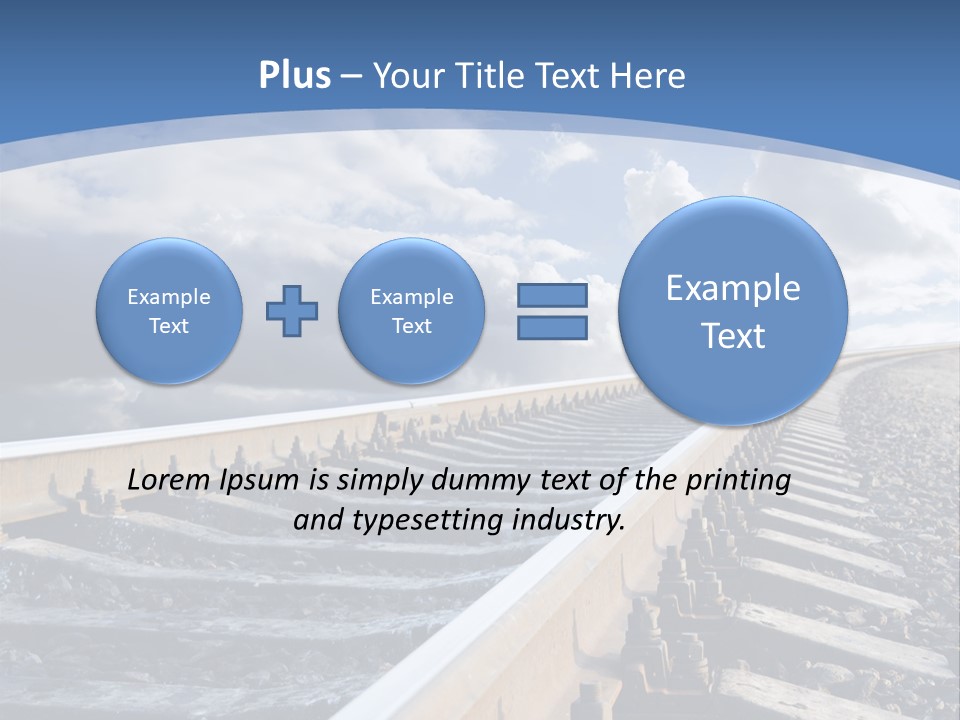 Direction Horizon Perspective PowerPoint Template