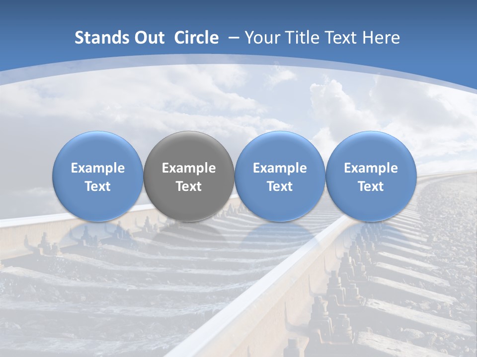 Direction Horizon Perspective PowerPoint Template