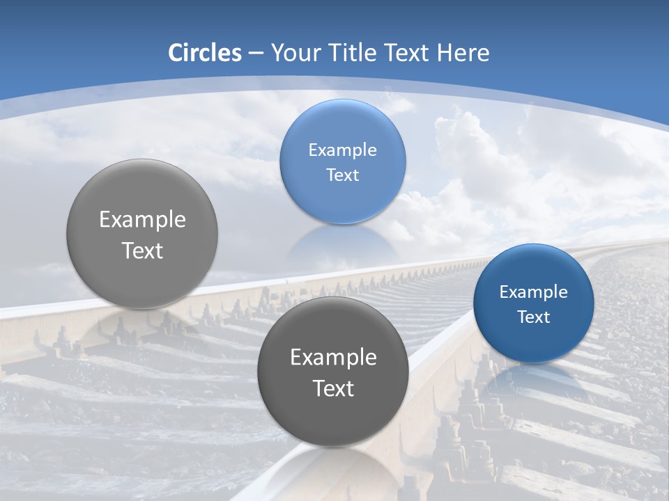 Direction Horizon Perspective PowerPoint Template