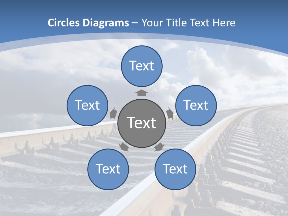 Direction Horizon Perspective PowerPoint Template