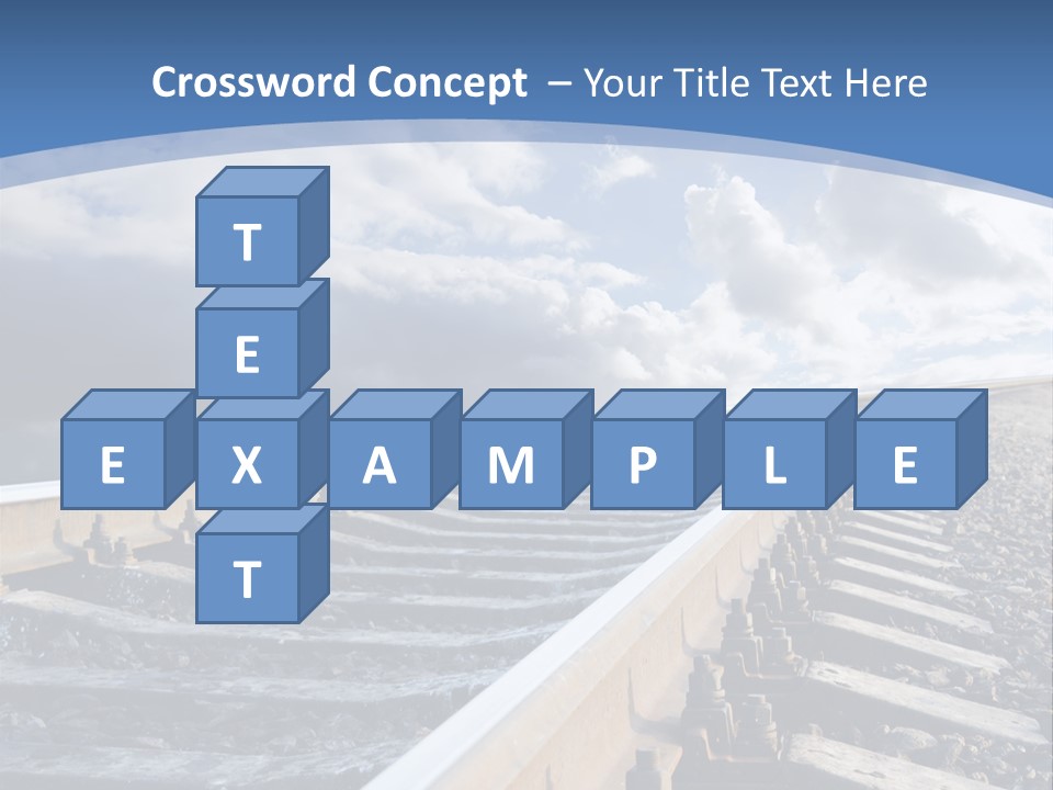 Direction Horizon Perspective PowerPoint Template