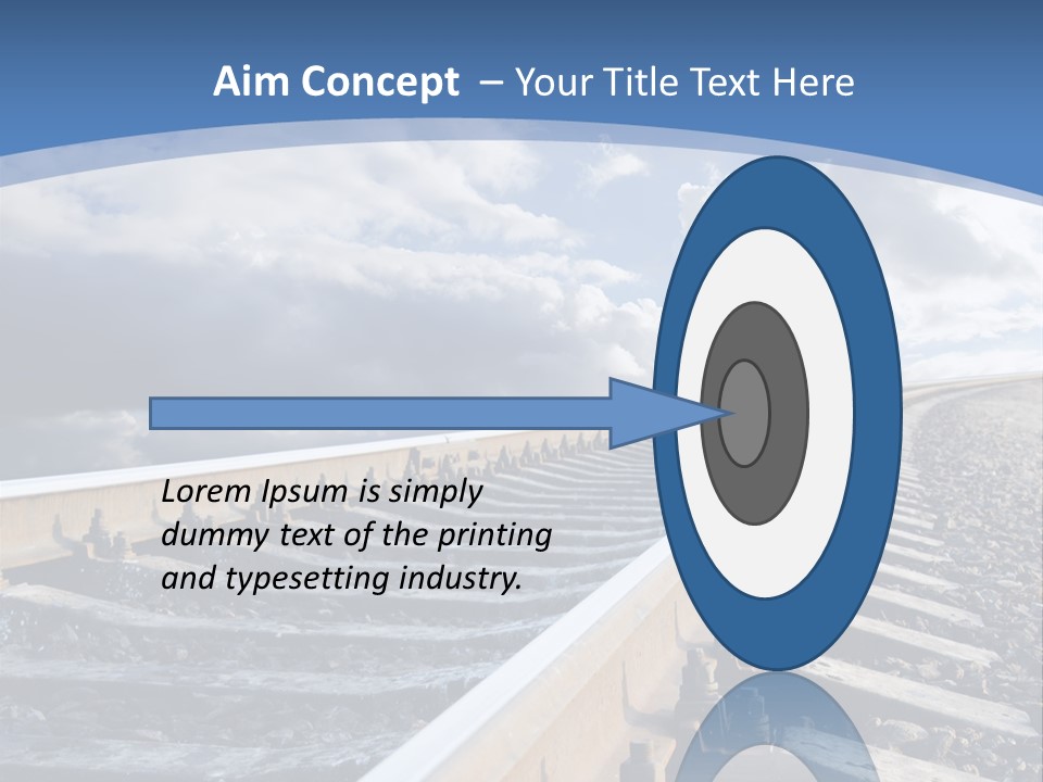 Direction Horizon Perspective PowerPoint Template