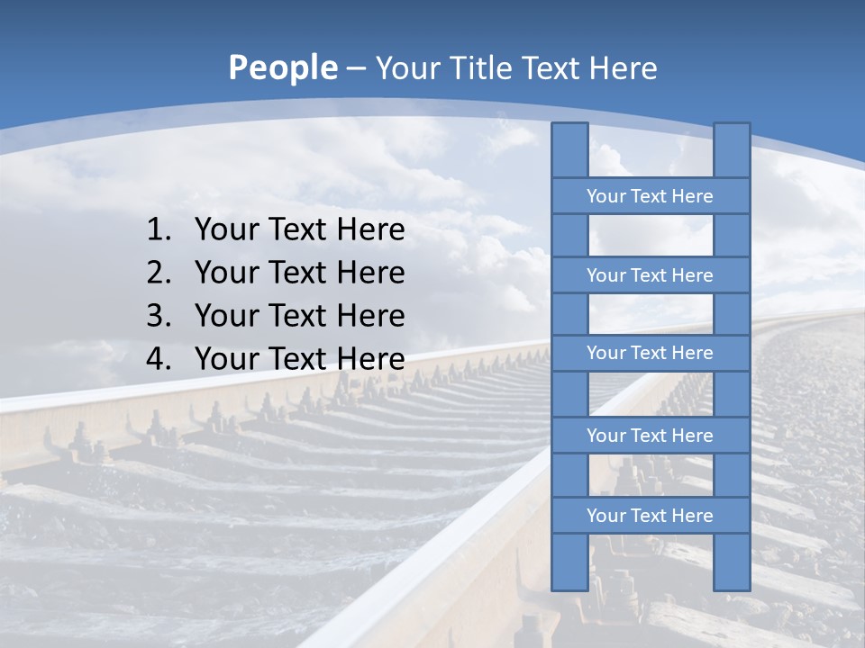 Direction Horizon Perspective PowerPoint Template