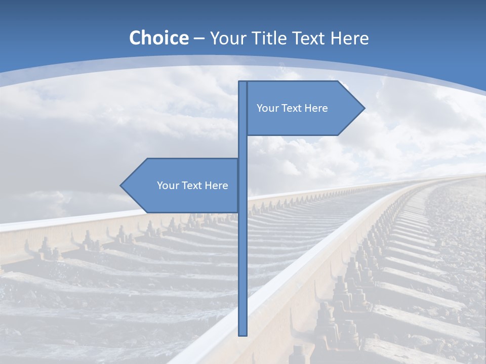 Direction Horizon Perspective PowerPoint Template