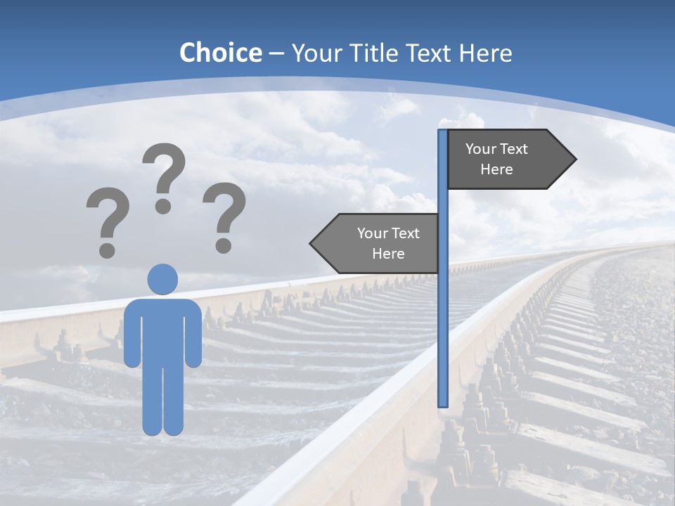 Direction Horizon Perspective PowerPoint Template